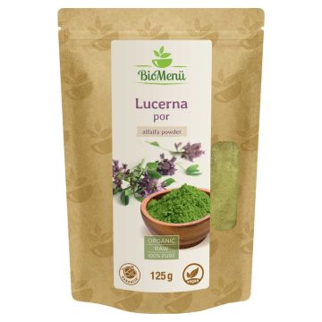 BioMenü bio Lucerna pudră 125 g APROAPE DE DATA EXPIRĂRII