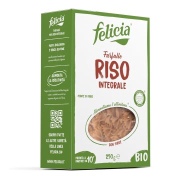 Felicia bio paste gluten free din orez brun farfalle 250 g